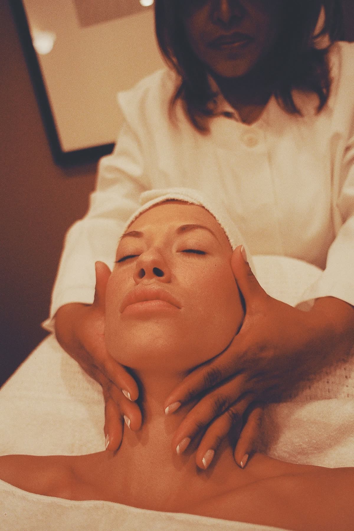 Professional facial and skin care treatment being given to a client at Gulsan Spa